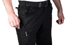 Тактичні штани SMILO cargo rip-stop black, XXL, 230 г кв м, 65% поліестер з еластаном/35% хлопок - зображення 4