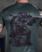 Тактическая потоотводящая футболка Punisher USA L - изображение 7