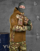 Тактическая флисовка куртка battle combo кайот 2XL - изображение 5