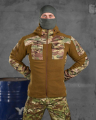 Тактична флісування куртка battle combo кайот M - зображення 1