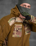 Тактическая флисовка куртка battle combo кайот M - изображение 10