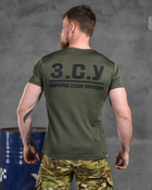 Тактическая потоотводящая футболка Odin oliva герб M - изображение 5