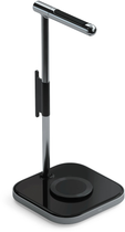 Бездротовий зарядний пристрій Satechi 2-in-1 7.5W Headphone Stand with Wireless Charger Чорний (ST-UCHSMCM) - зображення 3