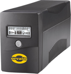 UPS Orvaldi Sinus 800 LCD 800VA (480W) Black (VPS800) - obraz 1