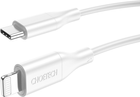 Kabel Choetech IP0040-WH MFI, USB 2.0 Biały (6971824976168) - obraz 1