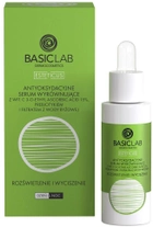 Serum BasicLab Esteticus antyoksydacyjne wyrównujące z Wit.C 15 % prebiotykiem i filtrem z wody ryżowej 30 ml (5907637951703) - obraz 1