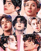 Картина по номерам 40×50 см Kontur. K-Pop БТС BTS Bangtan Boys DS0580