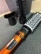 Фен-щётка для волос Gemei GM-4828 с вращением, брашинг 1000 Вт, 3 насадки для укладки волос