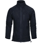 Куртка Helikon-Tex ALPHA Tactical - Grid Fleece, Navy blue XS/Regular (BL-ALT-FG-37) - изображение 2