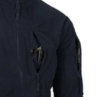 Куртка Helikon-Tex ALPHA Tactical - Grid Fleece, Navy blue XS/Regular (BL-ALT-FG-37) - зображення 8