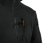Куртка Helikon-Tex Alpha Hoodie - Grid Fleece, Black 3XL/Regular (BL-ALH-FG-01) - изображение 7