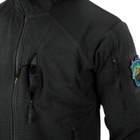 Куртка Helikon-Tex Alpha Hoodie - Grid Fleece, Black M/Regular (BL-ALH-FG-01) - зображення 6