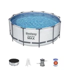 Бассейн каркасный BestWay 56420 366х122 см + фильтр-насос + тент + лестница