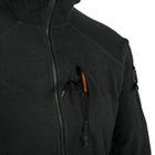 Куртка Helikon-Tex Alpha Hoodie - Grid Fleece, Black 2XL/Regular (BL-ALH-FG-01) - изображение 7