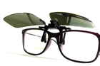 Полярізаційна накладка на окуляри (чорно-зелена) - зображення 5