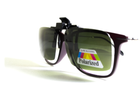 Полярізаційна накладка на окуляри (чорно-зелена) - зображення 6