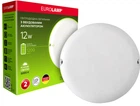 Светильник круглый накладной EUROLAMP LED ЖКХ с аккумулятором 12W 5000K