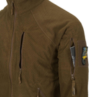 Кофта Alpha Tactical Jacket - Grid Fleece Helikon-Tex Coyote XS - изображение 7