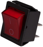 Перемикач DPM клавішний підсвічується 2 доріжки 15 A червоний (BMEP012) - зображення 2