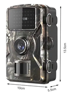Нагрудна боді камера Фотопастка DL-100 камера охотнича P66 12mp з екраном та нічним баченням - зображення 8