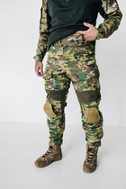 Чоловічі тактичні штани з Наколінниками у комплекті та Вставками FLEX / Міцні Брюки ріп-стоп мультикам S - зображення 9