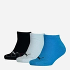 Набір дитячих шкарпеток 3 пари Puma Kids Invisible 3P 90737419 39-42 Чорний/Білий/Синий (8718824901350) - зображення 1