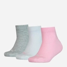 Набір дитячих шкарпеток 3 пари Puma Kids Quarter 3P 90737518 27-30 Сірий/Білий/Рожевий (8718824901572) - зображення 1