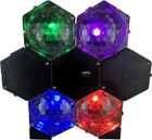 Колонка BT Music з 4 кольоровими світлодіодними ефектами Lights and Sound 501113 (5713428013433) - зображення 1