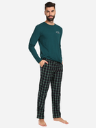 Piżama (bluza + spodnie) Tommy Hilfiger UM0UM03130 XS Zielona (8720645421078) - obraz 3