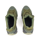 Тактичні шкіряні кросівки Oksy Tactical літні з сіткою трекінгові Olive розмір 41 - зображення 6