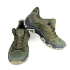 Тактичні шкіряні кросівки Oksy Tactical літні з сіткою трекінгові Olive розмір 41 - зображення 8