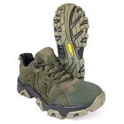 Тактичні шкіряні кросівки Oksy Tactical демісезонні трекінгові Olive розмір 42 - зображення 9