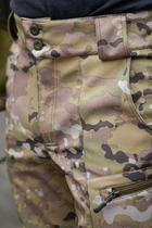 Чоловічі штани Softshell на флісі колір мультикам Водонепроникні S - зображення 11