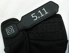 Тактичні рукавички 5.11 повнопалі чорні M - зображення 3