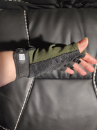 Тактические перчатки 5.11 короткопальцевые зелёные XL - изображение 3