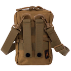 Однолямочная сумка тактическая через плечо Хаки (TY-231) (для документов, турникета, фонаря, компаса, карабина) - изображение 3