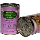 Вологий корм для кішок Baskerville Качка та індик 400 г