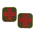Шеврон для медика медичний червоний крест MAX-SV-0221 - зображення 3