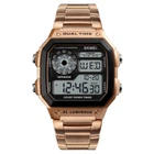 Мужские наручные электронные часы Skmei 1335 Ripple RoseGold