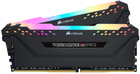 Оперативна пам'ять Corsair DDR4-3200 16384MB PC4-25600 (Kit of 2x8192) Vengeance RGB PRO Black (CMW16GX4M2Z3200C16) - зображення 1