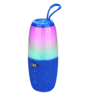 Портативная колонка TG644 5W с RGB подсветкой и ремешком Blue