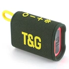 Портативна Bluetooth колонка TG396 5W з RGB підсвічуванням Green