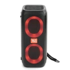 Портативная колонка TG333 2x5W с RGB подсветкой Black