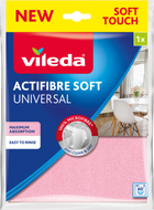 Серветка з мікрофібри Vileda Actifibre Soft 1 шт (4023103240865) - зображення 1