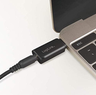 Adapter audio LogiLink USB-C 3.2 (M) / mini-jack 3.5 mm (F) Czarny (4052792057256) - obraz 3