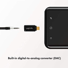 Adapter audio LogiLink USB-C 3.2 (M) / mini-jack 3.5 mm (F) Czarny (4052792057256) - obraz 4