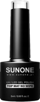 Гібридний топ Sunone UV/LED Gel Polish Top Mat No Wipe матовий без витирання 5 мл (5903332080052) - зображення 1