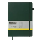Книга записная Buromax Etalon 210x295 мм 96 листов в клетку обложка из искусственной кожи Зеленый (BM.294160-04)