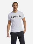 Koszulka męska bawełniana Reebok Gs Reebok Linear Rea 100038781 S Biała (4062051838335) - obraz 1