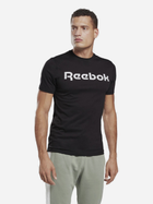 Koszulka męska bawełniana Reebok Gs Reebok Linear Rea 100042232 M Czarny/Biały (4064048052410)